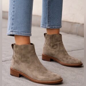 Via Spiga Suede Ankle Boots
